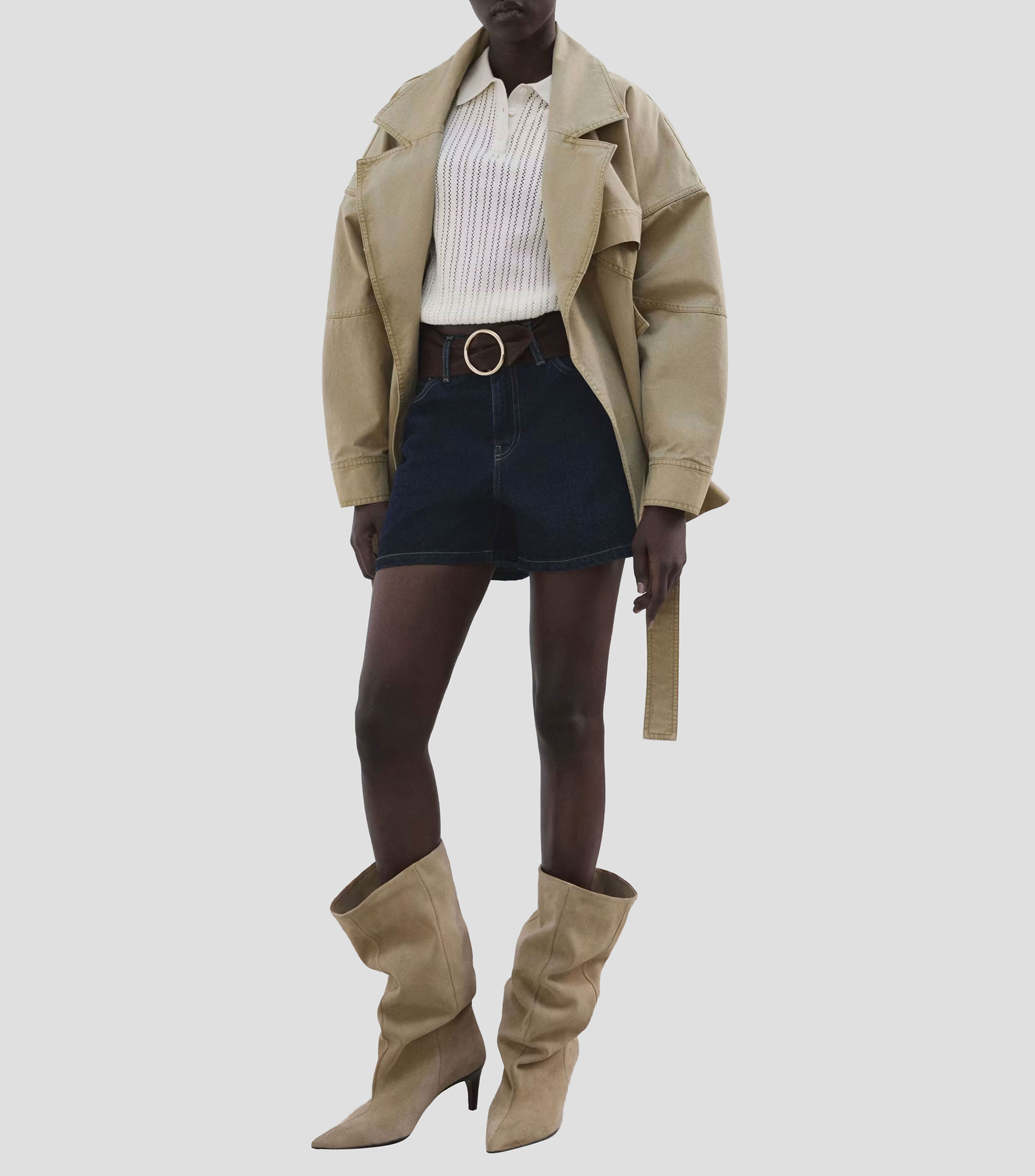 Short sólido Mujer
